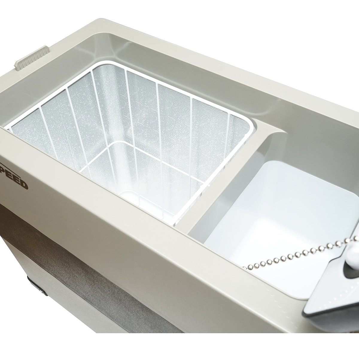 Frigider auto cu compresor 60W, capacitate 49.4L, tensiune alimentare 12-24-220V, ecran LCD, 690x346x524mm CF55 AUTOSPEED